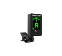 MONKEY LOOP FT-1 - Accordeur pour Guitare, Basse, ukulélé ou Violon - Accordeur chromatique avec écran LCD - Conception de Rotation de l'écran - Accordage Automatique avec Clip de Contact