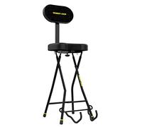 MONKEY LOOP Seat Prime 02 - Banc de Guitare - Banc Pliant Robuste avec Support de Guitare - Capacité de Charge 136 kg - Siège rembourré de 64 mm d'épaisseur - Dossier Ergonomique