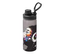 Monkey Music Bouilloire isotherme de sport de 532 ml - Thermos à double paroi pour boissons chaudes et froides - Parfait pour les voyages, le camping