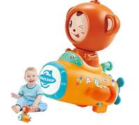 Monkey Musical Toy, Monkey Driving Spaceship Toy, Interactive Face Changing Monkey Toy, Walking Monkey Toy with Light and Music, Kids Toy with Lights and Music, Monkey Toy for 3-5 Years Old, Monkey