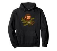Monkey Pilot Aviator Animal Lover Garçons Filles Enfants Sweat à Capuche