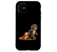 Monkey Punch Baby Macaque Little Punch Big Cute Love Peluche Coque pour iPhone 11