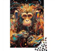 Monkey Puzzle 1000 Pieces Cadeau Unique Jeu Éducatif Défi Jouet À De Qualité Supérieure Peinture Art pour Adultes Et Enfants À Partir De 14 Ans 1000pcs (75x50cm)