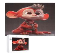 Monkey Puzzle Adulte 1000 Pièces Artisanat Cadeau Famille Puzzles Jouet en Bois Cadeau Unique Décoration Intérieure （75×50cm）