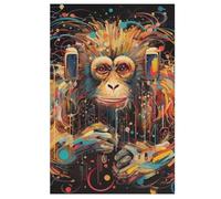 Monkey Puzzles Adultes 1000 Pièces Puzzle Adulte Jeu ÉduChatif Challenge Toy en Bois pour Enfants （78×53cm）