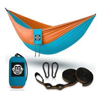 Monkey Swing Hamac Ultra léger I Très Confortable I Accessoires Compris I Portable siège pour Jardin, Camping, Voyage, Plage, forêt, Loisirs (275 x 140 cm) …