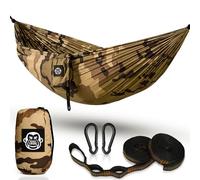 Monkey Swing Hamac Ultra léger I Très Confortable I Accessoires Compris I Portable siège pour Jardin, Camping, Voyage, Plage, forêt, Loisirs (275 x 140 cm)