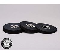Monkey Tape Lot de 3 rouleaux de ruban adhésif de qualité supérieure pour jiu-jitsu, combat et MMA (0,5 cm, 0,8 cm et 1,3 cm, noir) x 13,7 m