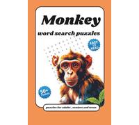 monkey wordsearch Puzzles Book:: puzzle for adults , seniors and teens with Easy to Read Print about monkeys, and More