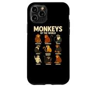 Monkeys of The World T-Shirt Mignon espèces de Primates Coque pour iPhone 11 Pro