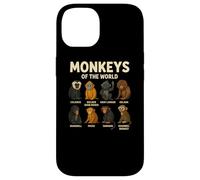 Monkeys of The World T-Shirt Mignon espèces de Primates Coque pour iPhone 14