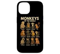 Monkeys of The World T-Shirt Mignon espèces de Primates Coque pour iPhone 14