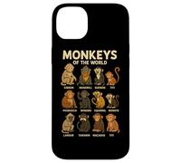 Monkeys of The World T-Shirt Mignon espèces de Primates Coque pour iPhone 14 Plus