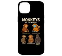 Monkeys of The World T-Shirt Mignon espèces de Primates Coque pour iPhone 14 Plus