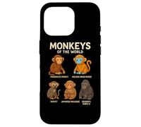 Monkeys of The World T-Shirt Mignon espèces de Primates Coque pour iPhone 16 Pro