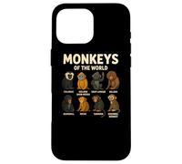 Monkeys of The World T-Shirt Mignon espèces de Primates Coque pour iPhone 16 Pro Max