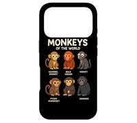 Monkeys of The World T-Shirt Mignon espèces de Primates Coque pour iPhone 17 Pro