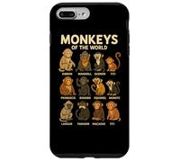 Monkeys of The World T-Shirt Mignon espèces de Primates Coque pour iPhone 7 Plus/8 Plus