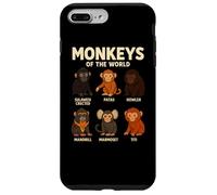 Monkeys of The World T-Shirt Mignon espèces de Primates Coque pour iPhone 7 Plus/8 Plus