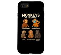 Monkeys of The World T-Shirt Mignon espèces de Primates Coque pour iPhone SE (2020) / 7/8
