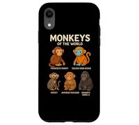 Monkeys of The World T-Shirt Mignon espèces de Primates Coque pour iPhone XR
