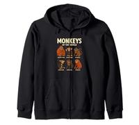 Monkeys of The World T-Shirt Mignon espèces de Primates Sweat à Capuche