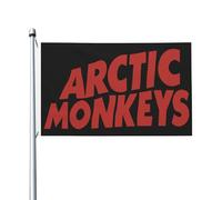 Monkeys Rock Band Arctic Flag Drapeau imprimé directement sur vêtement Polyester durable Graphiques accrocheurs Bannière double face - 0,9 x 1,5 m