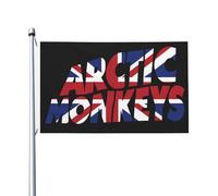 Monkeys Rock Band Arctic Flag Drapeau imprimé directement sur vêtement Polyester durable Graphiques accrocheurs Bannière double face - 0,9 x 1,5 m