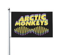 Monkeys Rock Band Arctic Flag Drapeau imprimé directement sur vêtement Polyester durable Graphiques accrocheurs Bannière double face - 0,9 x 1,5 m