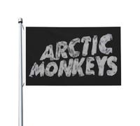 Monkeys Rock Band Arctic Flag Drapeau imprimé directement sur vêtement Polyester durable Graphiques accrocheurs Bannière double face - 0,9 x 1,5 m