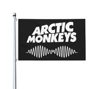 Monkeys Rock Band Arctic Flag Drapeau imprimé directement sur vêtement Polyester durable Graphiques accrocheurs Bannière double face - 0,9 x 1,5 m