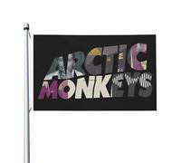 Monkeys Rock Band Arctic Flag Drapeau imprimé directement sur vêtement Polyester durable Graphiques accrocheurs Bannière double face - 0,9 x 1,5 m