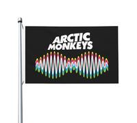 Monkeys Rock Band Arctic Flag Drapeau imprimé directement sur vêtement Polyester durable Graphiques accrocheurs Bannière double face - 0,9 x 1,5 m