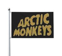 Monkeys Rock Band Arctic Flag Drapeau imprimé directement sur vêtement Polyester durable Graphiques accrocheurs Bannière double face - 0,9 x 1,5 m
