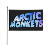 Monkeys Rock Band Arctic Flag Drapeau imprimé directement sur vêtement Polyester durable Graphiques accrocheurs Bannière double face - 0,9 x 1,5 m