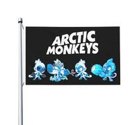 Monkeys Rock Band Arctic Flag Drapeau imprimé directement sur vêtement Polyester durable Graphiques accrocheurs Bannière double face - 0,9 x 1,5 m
