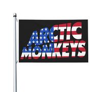 Monkeys Rock Band Arctic Flag Drapeau imprimé directement sur vêtement Polyester durable Graphiques accrocheurs Bannière double face - 0,9 x 1,5 m