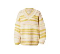 Monki Pull-over oversize beige chiné / moutarde, Taille XS