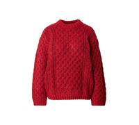 Monki Pull-over oversize 'Tate' rouge / blanc, Taille S
