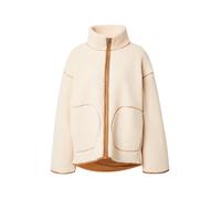 Monki Veste en polaire crème / cognac, Taille S