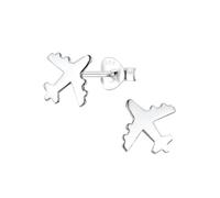 Monkimau Boucles d'oreilles avion, boucles d'oreilles, bijoux d'oreilles, en argent sterling 925, pour femmes et filles, faites à la main, hypoallergéniques et petite idée cadeau