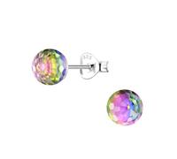 Monkimau Boucles d'oreilles boule disco, clous d'oreilles, bijoux d'oreilles, en argent sterling 925, pour femmes et filles, fabriquées à la main, hypoallergéniques et petite idée cadeau