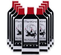 MONKKINO Lot de 9 sacs de protection de voyage réutilisables pour bouteille de vin, pochettes étanches pour valise, emballage de bagages résistant à la sécurité pour avion, emballage à bulles d'alcool