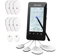 Monlida Électrostimulateur Tens avec 12 Modes et 2 Canaux Fonctionnement de l'écran Tactile