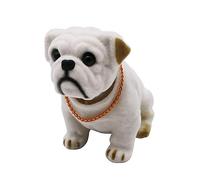 MonLiya Bobble Head, décoration de Voiture hochement de tête Ornements de Chien Haute émulation créatif Chien Tableau de Bord Artisanat Chien Amant Cadeau pour Voiture véhicule Bureau (Bouledogue)