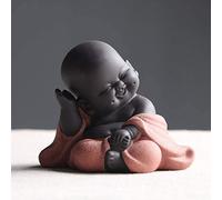 MonLiya Statue de Bouddha en céramique - Figurine de Moine créative pour bébé Artisanat de poupées - Cadeau délicat et Artisanat (Style 1)