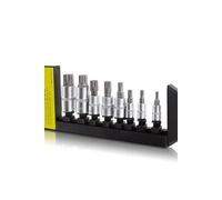 MonMobilierDesign 8 douilles mâle/femelle Torx ou spline 1/4 3/8 et 1/2 chrome-vanadium