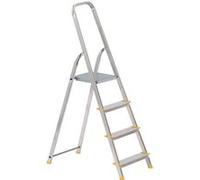 MonMobilierDesign ALVE escabeau 4 marches aluminium marchepied pliable