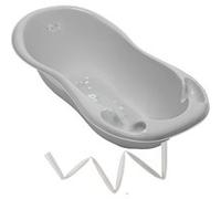 Baignoire Bébé Thermomètre Gris Owls 86 Cm + Tuyau Gris