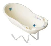 MonMobilierDesign Baignoire bébé thermomètre Jaune Dog and Cat 86 cm + Tuyau Jaune, Jaune G